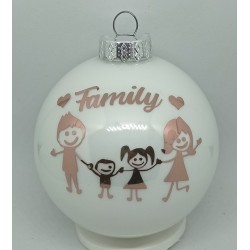 Pallina per albero in VETRO personalizzabile