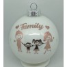 Pallina per albero in VETRO personalizzabile