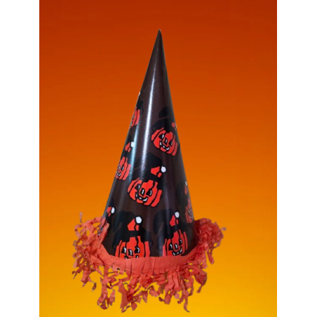 Cappello a punta in carta halloween